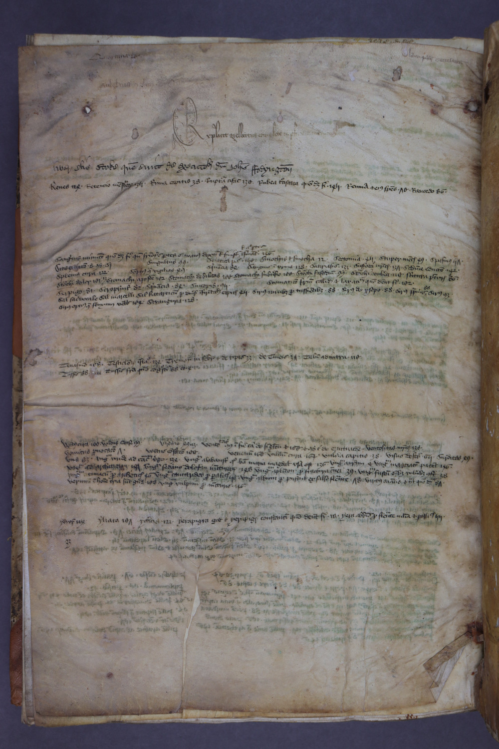 Folio I verso
